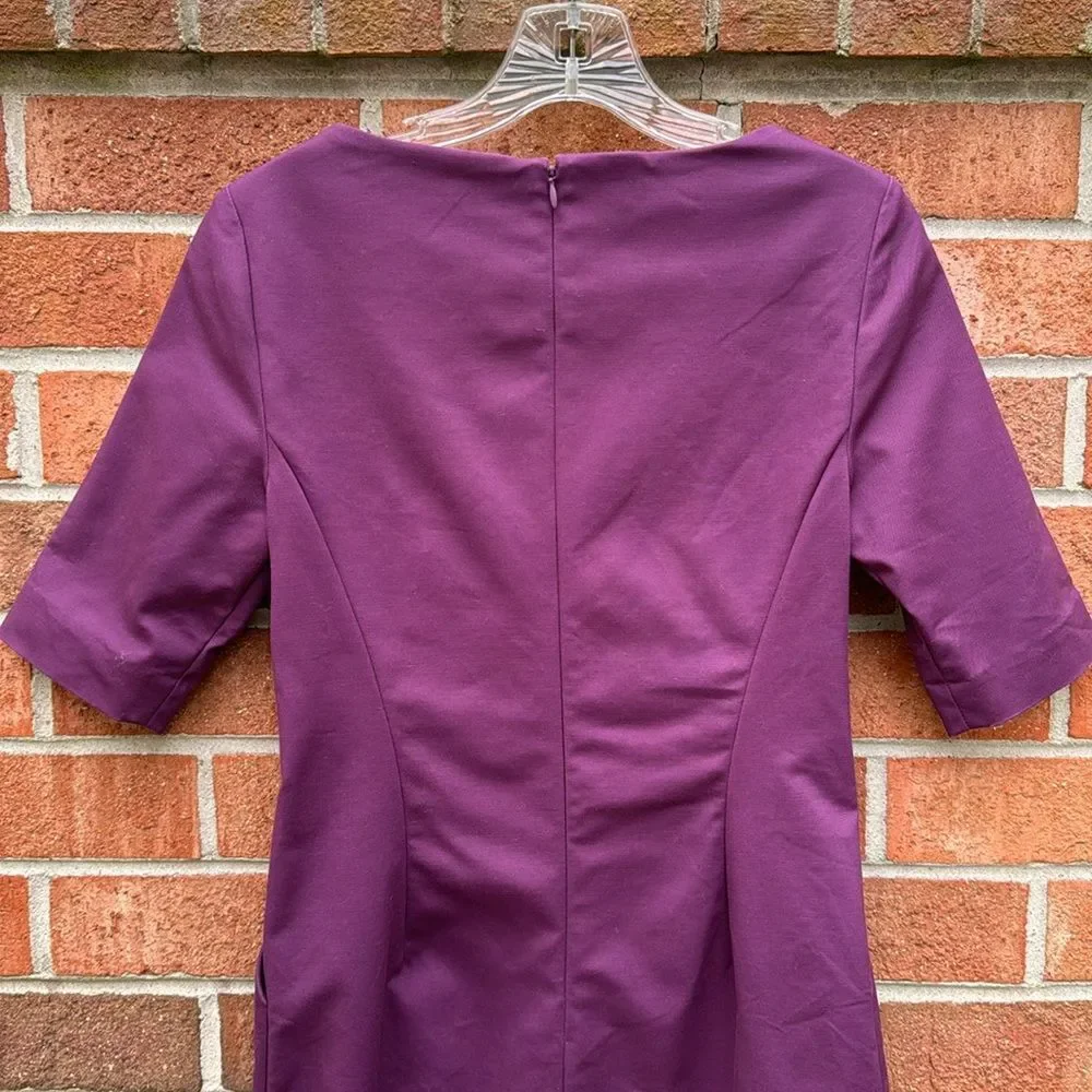 Kate Spade Saturday Shift Midi Dress sz 4 Purple